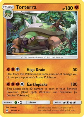 Torterra from SM - Forbidden Light