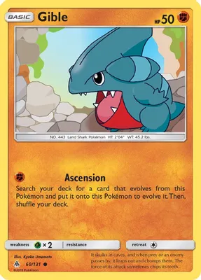Gible from SM - Forbidden Light