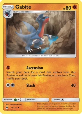 Gabite from SM - Forbidden Light