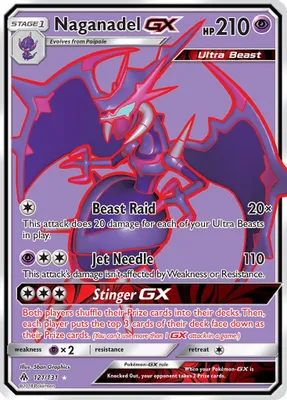Naganadel GX (Full Art) from SM - Forbidden Light