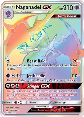 Naganadel GX (Secret) from SM - Forbidden Light