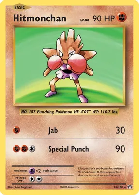 Hitmonchan from XY - Evolutions