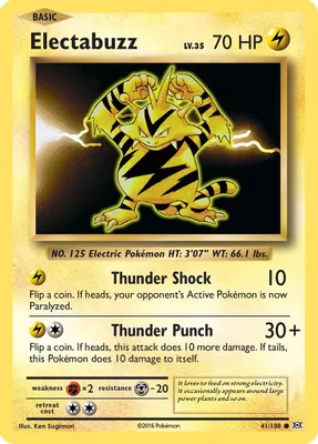 Electabuzz from XY - Evolutions