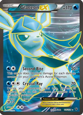 Glaceon EX (Full Art) from XY - Fates Collide