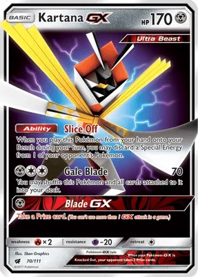 Kartana GX from SM - Crimson Invasion