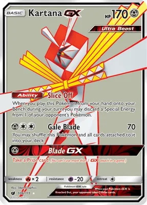 Kartana GX (Full Art) from SM - Crimson Invasion