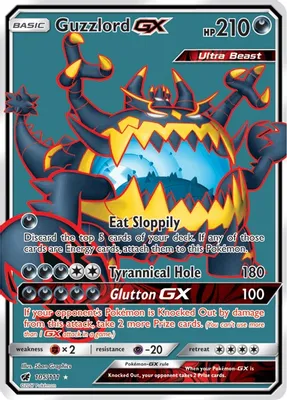 Guzzlord GX (Full Art) from SM - Crimson Invasion