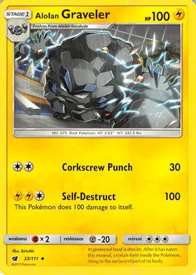 Alolan Graveler from SM - Crimson Invasion
