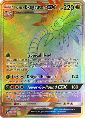 Alolan Exeggutor GX (Secret) from SM - Crimson Invasion