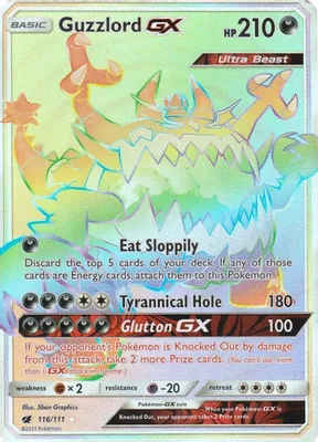 Guzzlord GX (Secret) from SM - Crimson Invasion