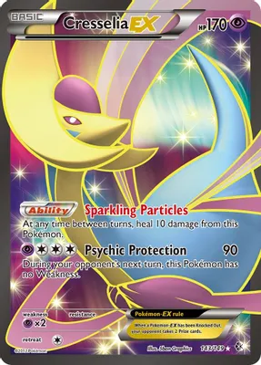 Cresselia EX (143 Full Art) from Boundaries Crossed
