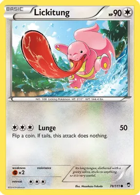 Lickitung from XY - Furious Fists