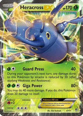 Heracross EX from XY - Furious Fists