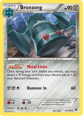 Bronzong from XY - Phantom Forces