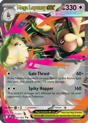 Mega Lopunny ex - 084/094 from ME02: Phantasmal Flames