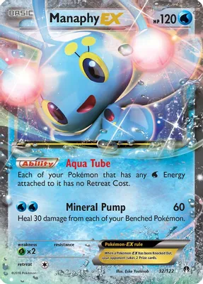 Manaphy EX from XY - BREAKpoint