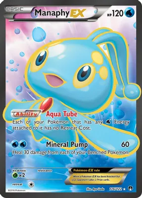 Manaphy EX (Full Art) from XY - BREAKpoint