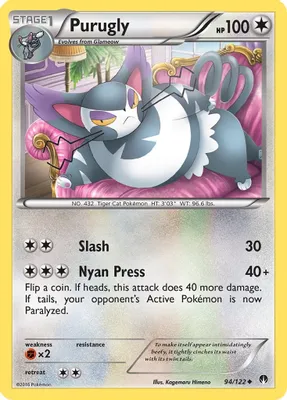 Purugly from XY - BREAKpoint