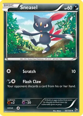 Sneasel (50) from XY - Flashfire