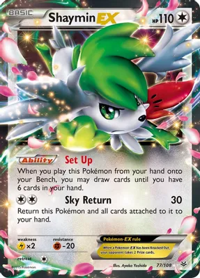 Shaymin EX from XY - Roaring Skies