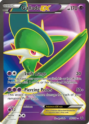 Gallade EX (99 Full Art) from XY - Roaring Skies