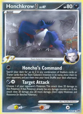 Honchkrow G from Platinum