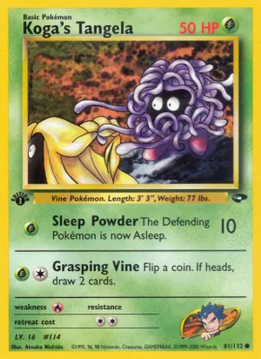 Koga's Tangela from Gym Challenge