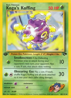 Koga's Koffing (48) from Gym Challenge