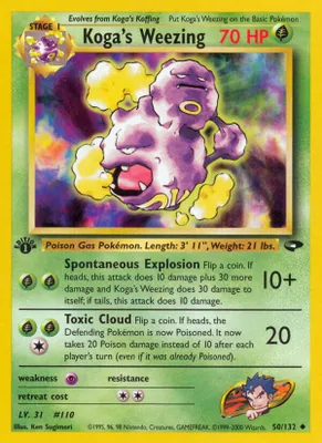 Koga's Weezing from Gym Challenge