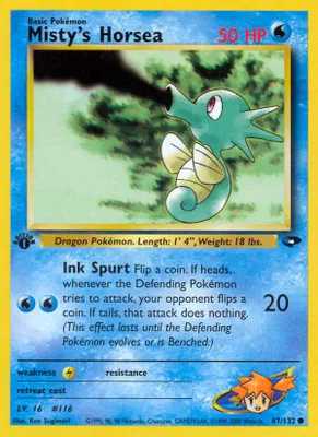 Misty's Horsea from Gym Challenge