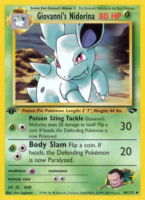 Giovanni's Nidorina from Gym Challenge