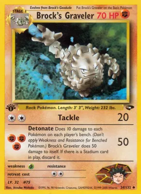 Brock's Graveler from Gym Challenge