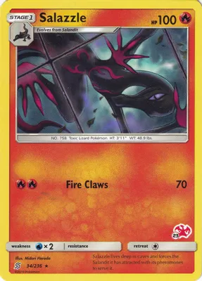 Salazzle - 34/236 (#23 Charizard Stamped) from Battle Academy