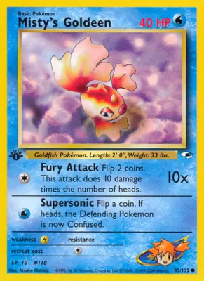 Misty's Goldeen (85) from Gym Heroes