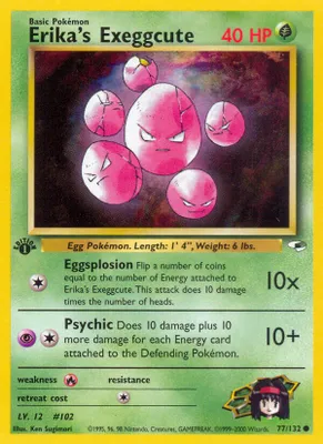 Erika's Exeggcute (77) from Gym Heroes