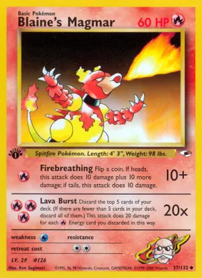 Blaine's Magmar from Gym Heroes