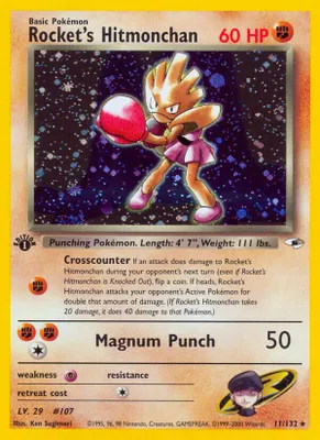 Rocket's Hitmonchan from Gym Heroes