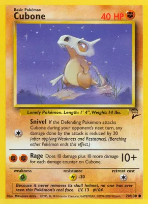 Cubone from Base Set 2