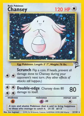 Chansey from Base Set 2