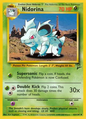 Nidorina from Base Set 2