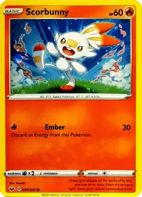 Scorbunny - 030/202 (Cosmos Holo) from Blister Exclusives