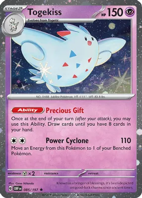 Togekiss - 085/197 (Cosmos Holo) from Blister Exclusives