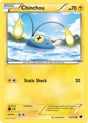 Chinchou from Plasma Freeze