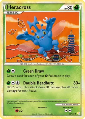 Heracross from HeartGold SoulSilver