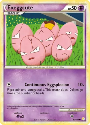 Exeggcute from HeartGold SoulSilver