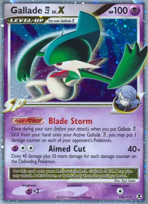Gallade E4 Lv.X from Rising Rivals