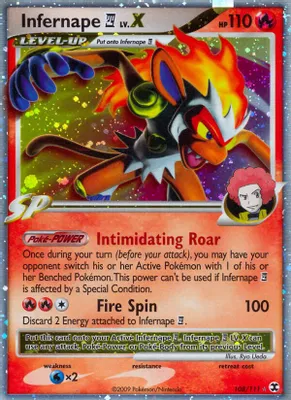 Infernape E4 Lv.X from Rising Rivals