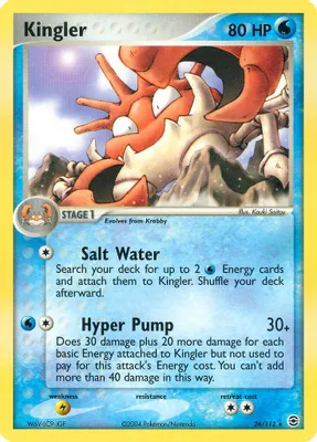 Kingler from EX FireRed & LeafGreen