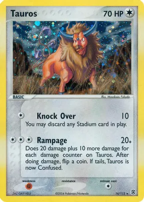 Tauros from EX FireRed & LeafGreen