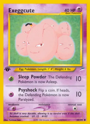 Exeggcute from Neo Destiny